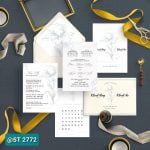 Thiệp cưới màu kem