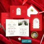 Thiệp cưới màu đỏ
