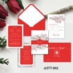 Thiệp cưới hoa lá 002