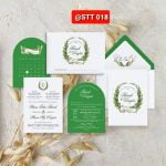 Thiệp cưới hoa lá 018 Thiệp cưới hoa lá 018