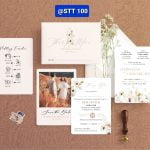 Thiệp cưới dâu rể 100