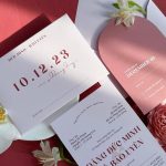 Thiệp cưới bo góc