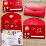 Thiệp cưới gấp 4